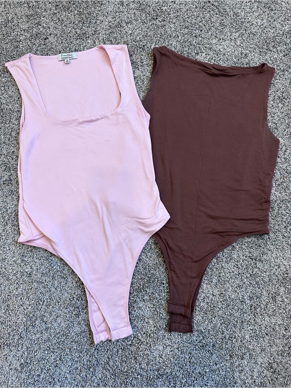 Faded Rose Pink and a new day Brown Bodysuits